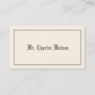 Gentleman's Victoriaans Calling Cards Contactkaartje