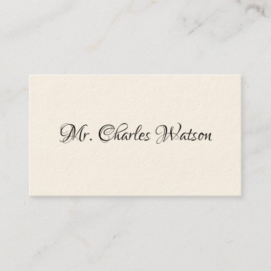 Gentleman's Victoriaans Calling Cards Contactkaartje (Voorkant)