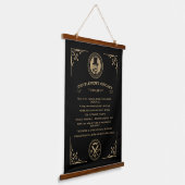 Gentlemans Victorian Cricket Rules Art Hangend Wandkleed (Gebogen)