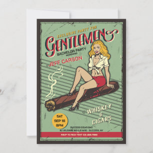 Gentlemen Bachelor Party Kaart