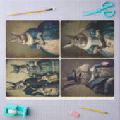 Gentlemen en dames konijnenpapier tissuepapier (Craft)