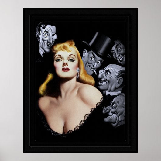 Gentlemen Prefereert Blondes door Earle Kulp Berge Poster (Voorkant)