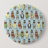 Gentlemen Ronde Button 4,0 Cm (Voorkant)