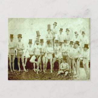 Gentlemen zwemmers briefkaart