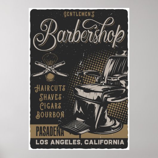 Gentlemens Barbershop Poster (Voorkant)