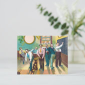 Gentlemen's Bowling League Briefkaart (Staand voorkant)