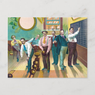 Gentlemen's Bowling League Briefkaart