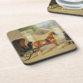 Gentlemen's Carriages: A Cabriolet, c.1820-30 (oli Bier Onderzetter (Linkerzijde)