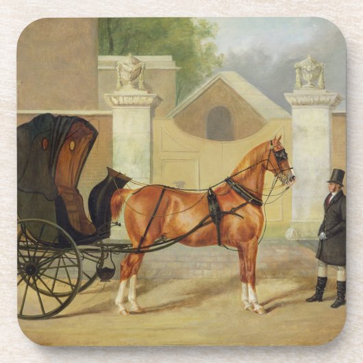 Gentlemen's Carriages: A Cabriolet, c.1820-30 (oli Bier Onderzetter (Voorkant)