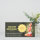 Gentlemen's Club - Kaart, Foto, Invite (Staand voorkant)