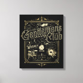 Gentlemen's Club Retro Poster Canvas Afdruk (Voorkant)