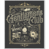 Gentlemen's Club Retro Sticker (Voorkant)