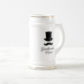 Gentlemen's dapper pet en snor custom bierpul (Voorkant rechts)