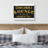 Gentlemen's Lounge Canvas Afdruk (Insitu (Slaapkamer))