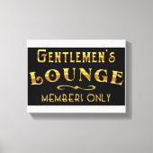 Gentlemen's Lounge Canvas Afdruk (Voorkant)