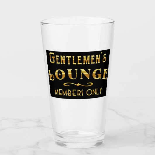 Gentlemen's Lounge Glas (Voorkant)