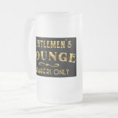 Gentlemen's Lounge Matglas Bierpul (Voorkant links)