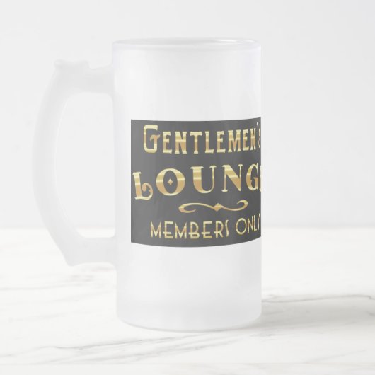 Gentlemen's Lounge Matglas Bierpul (Links)