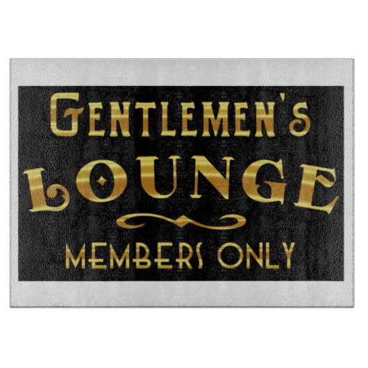 Gentlemen's lounge snijplank (Voorkant)