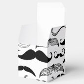 Gentlemens Mustache Patroon in Alle Vormen en Groo Bedankdoosjes (Geopend)