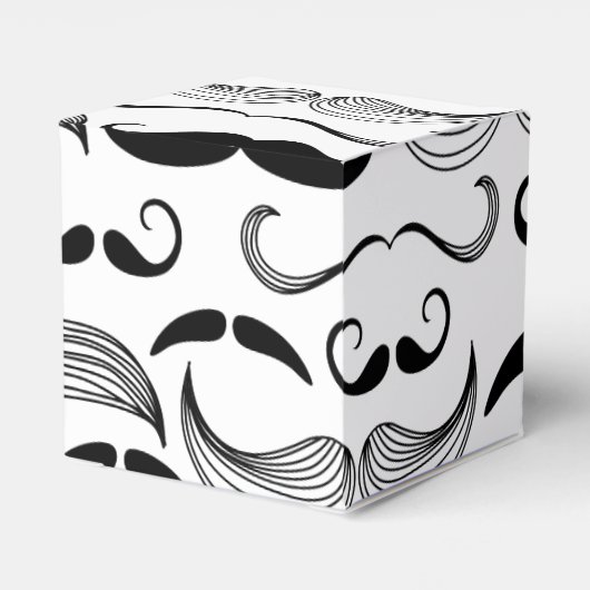 Gentlemens Mustache Patroon in Alle Vormen en Groo Bedankdoosjes (Achterkant)