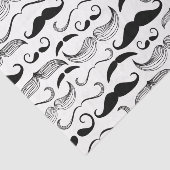Gentlemens Mustache Pattern in All Shapes and Size Tissuepapier (Detail)