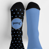 Gentlemen's Personalized Polka Dot Mismatch Sock Sokken (Top)