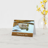 Gently Gosling - Denken aan jou - Blanco Kaart (Gele Bloem)