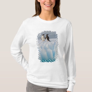 gentoe pinguïn, Pygoscelis Papua, op gletsjerijs T-shirt