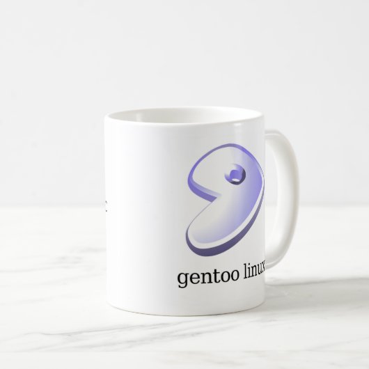 Gentoo Linux-mok Koffiemok (Voorkant rechts)