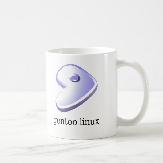 Gentoo Linux-mok Koffiemok (Rechts)