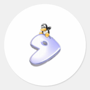 Gentoo Linux Ronde Sticker