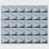 Gentoo Penguin Antarctica Iceberg Speeltijd Cadeaupapier (Vlak)