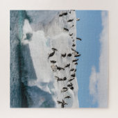 Gentoo Penguin Antarctica Iceberg Speeltijd Legpuzzel (Horizontaal)