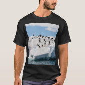 Gentoo Penguin Antarctica Iceberg Speeltijd T-shirt (Voorkant)