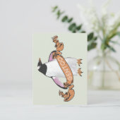 Gentoo penguin briefkaart (Staand voorkant)