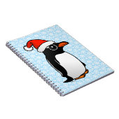 Gentoo Penguin Santa Notitieboek (Rechterzijde)
