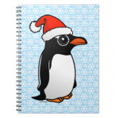 Gentoo Penguin Santa Notitieboek (Voorkant)