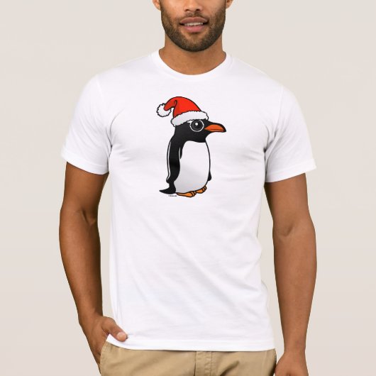 Gentoo Penguin Santa T-shirt (Voorkant)