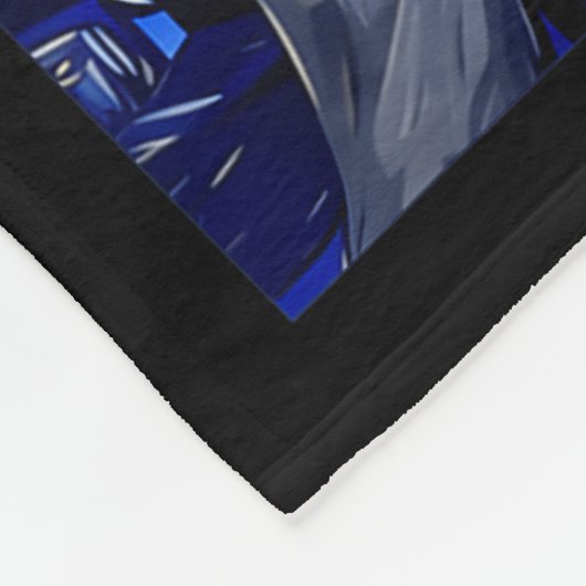 Gentoo Penguin Starry Night Painting Men Women Kid Fleece Deken (Hoek)