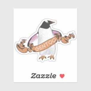 Gentoo penguin sticker