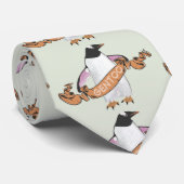 Gentoo penguin stropdas (Opgerold)