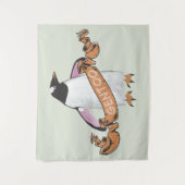 Gentoo penguin wandkleed (Voorkant)