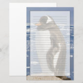 Gentoo-pinguïn Briefpapier (Voorkant / Achterkant)