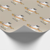 Gentoo pinguïn Japans schrijven Kanji Cadeaupapier (Hoek)