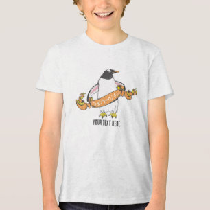 Gentoo pinguïn Japans schrijven Kanji Tri-Blend Shirt
