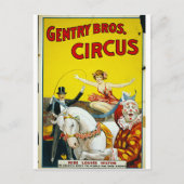 Gentry Bros. Circus Briefkaart (Voorkant)