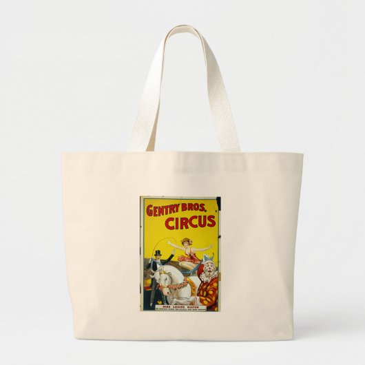 Gentry Bros. Circus Grote Tote Bag (Voorkant)