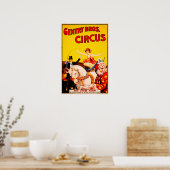 GENTRY BROS CIRCUS Horse Rider Performance  Poster (Keuken)