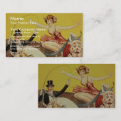 Gentry Bros. circus Miss Louise Hilton Visitekaartje (Voorkant / Achterkant)